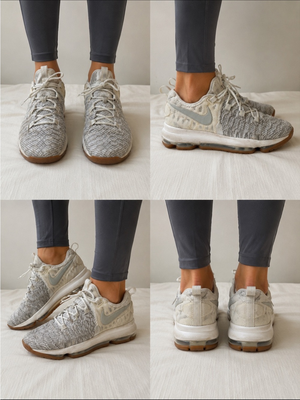 Nike Women’s Knit Training Sneakers - Cream & Brown